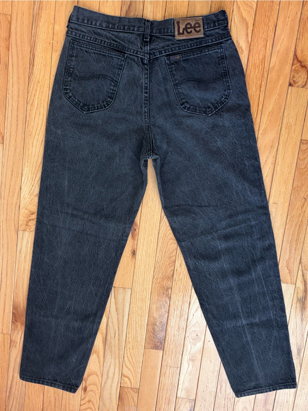 Vintage Lee Riders Black High Waisted Straight Leg Jeans 32x30 Measured 90s